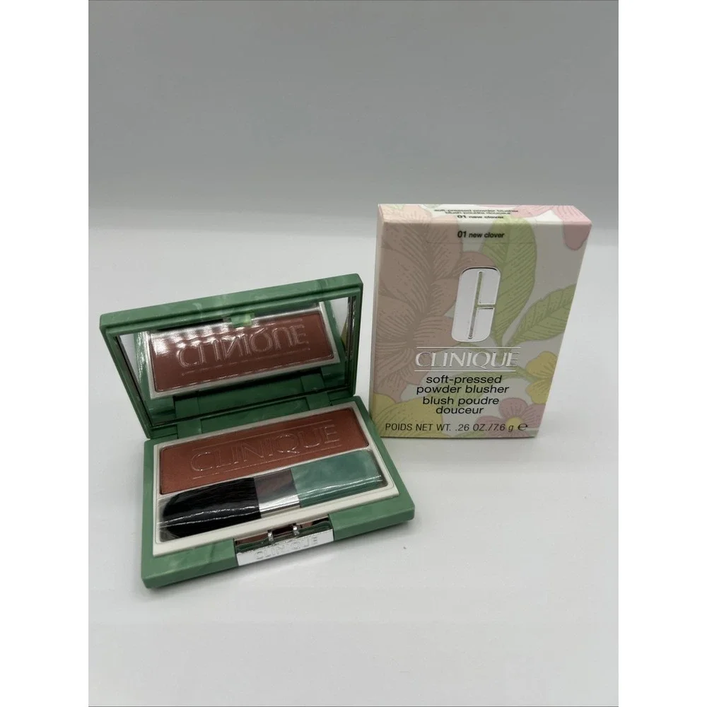 Clinique Soft Pressed Powder Blusher 01 New Clover .26oz Blush NEW
